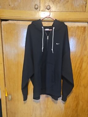 Nike Black Full Zip Mens Black Hoodie